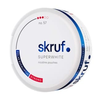 Skruf Superwhite Skruf Superwhite No. 57 Polar Eucalyptus Strong Strong – nikotinpåsar