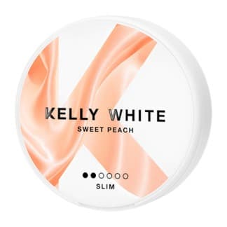 KELLY KELLY WHITE Sweet Peach Slim Low Light – nikotinpåsar