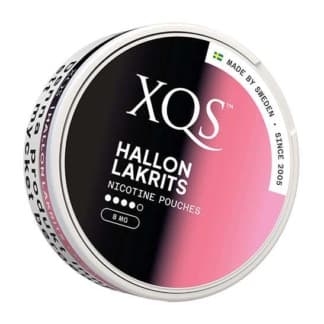 XQS XQS Hallon Lakrits Strong Normal – nikotinpåsar