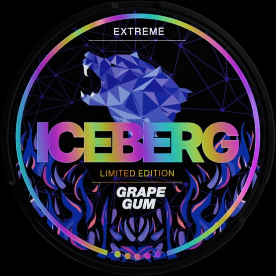 Iceberg Iceberg Extreme Grape Gum Extra Strong – nikotinpåsar