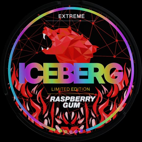 Iceberg Iceberg Extreme Raspberry Gum Extra Strong – nikotinpåsar