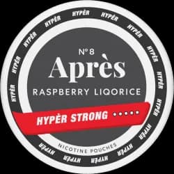 Après Après Raspberry Liqorice Hypèr Strong Strong – nikotinpåsar