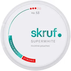 Skruf Skruf Superwhite No. 53 Fresh Mint Strong Strong – nikotinpåsar