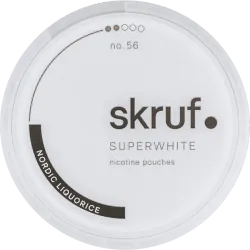 Skruf Skruf Superwhite No. 56 Nordic Liquorice – nikotinpåsar