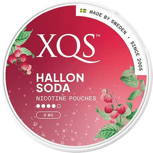 XQS XQS Hallonsoda Extra Strong – nikotinpåsar