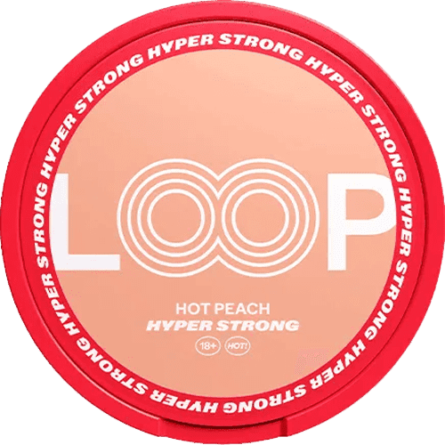 LOOP LOOP Hot Peach Hyper Strong Extra Strong – nikotinpåsar