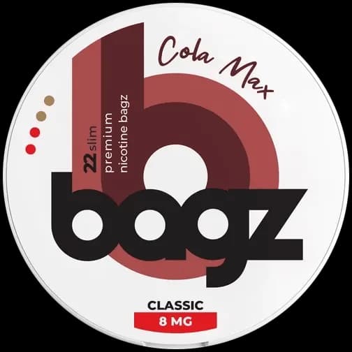 BAGZ BAGZ Cola Max Light – nikotinpåsar