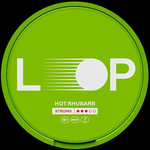LOOP LOOP Hot Rhubarb Strong Normal – nikotinpåsar
