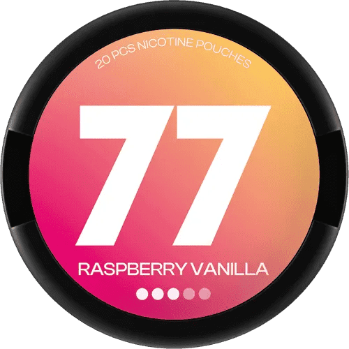 77 77 Raspberry Vanilla Strong – nikotinpåsar