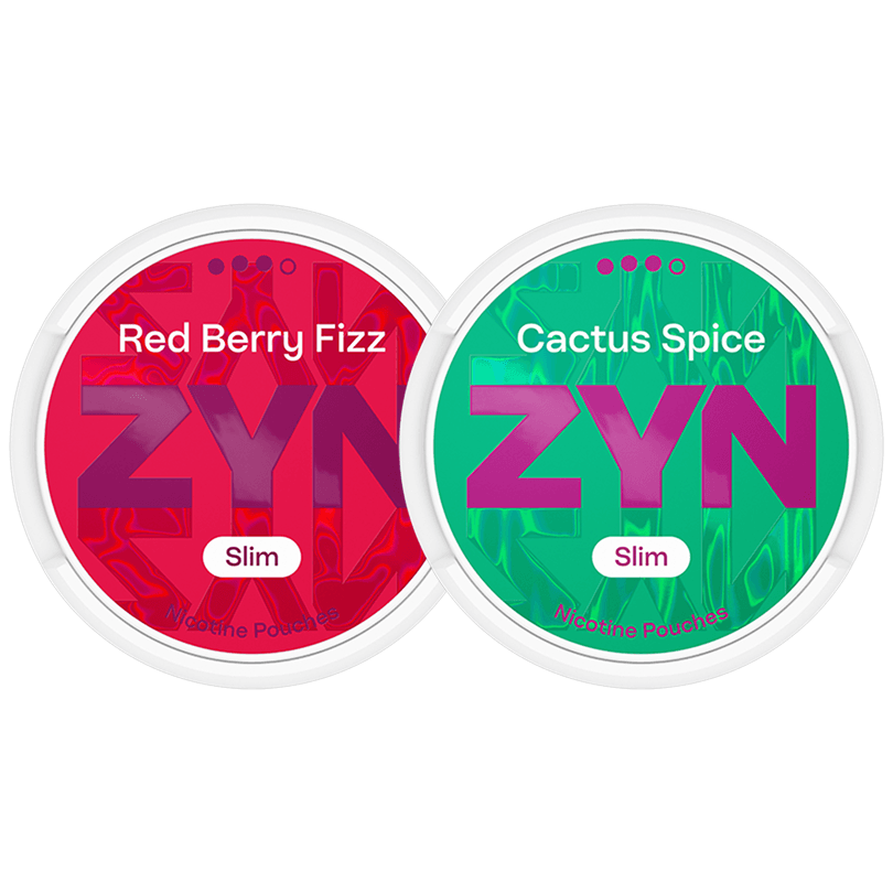 ZYN ZYN Red Berry Fizz & ZYN Cactus Spice Mixpaket Strong Normal – nikotinpåsar
