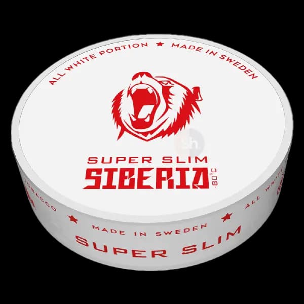SIBERIA SIBERIA Super Slim Extremely Strong All White Strong – nikotinpåsar