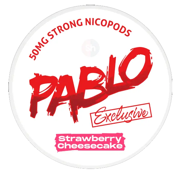 PABLO PABLO Exclusive Strawberry Cheesecake 50mg – nikotinpåsar