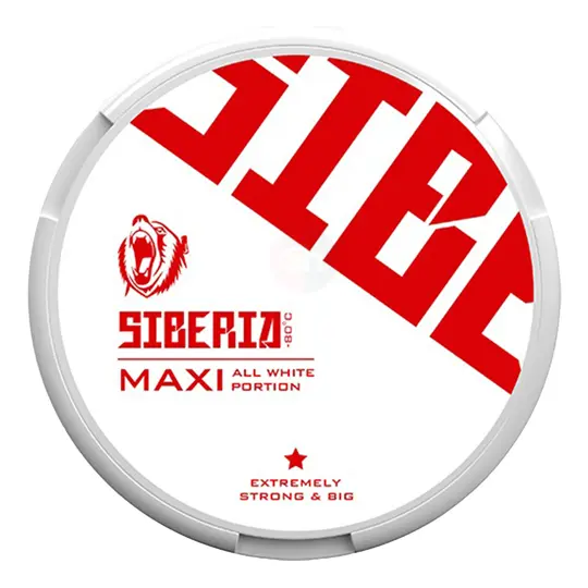 Siberia Siberia Maxi All White Extremely Strong Strong – nikotinpåsar