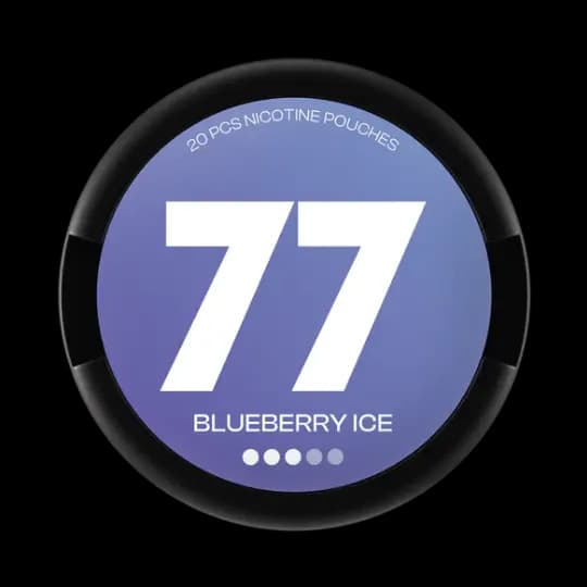 77 77 Blueberry ICE #3 Strong – nikotinpåsar