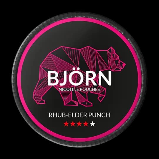 BJÖRN Rhubarb-Elder Punch #4 - nikotinpåsar