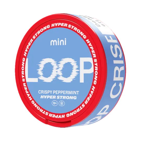 Loop Loop Mini Crispy Peppermint Hyper Strong Strong – nikotinpåsar