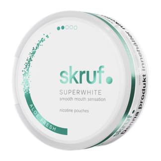 skruf SUPERWHITE Aloe Fresh - nikotinpåsar