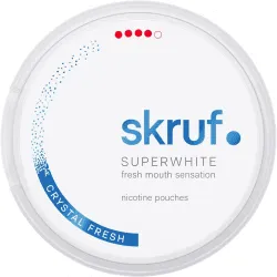 Skruf Superwhite Crystal Fresh - nikotinpåsar