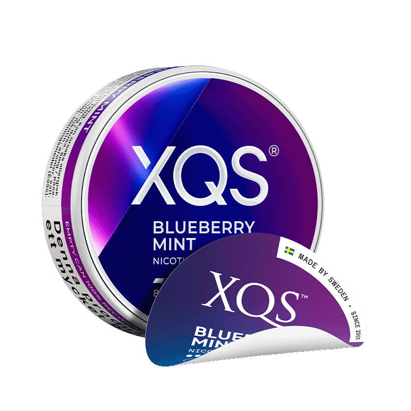 XQS XQS Blueberry Mint Extra Strong Extra Strong – nikotinpåsar
