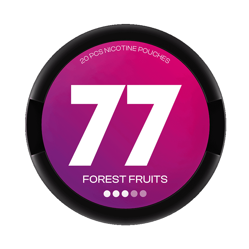 77 Nicotine Pouches 77 Nicotine Pouches Forest Fruits 3 Strong – nikotinpåsar