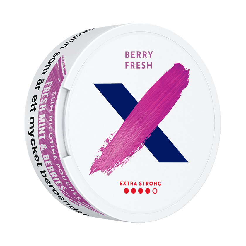 X All White X Berry Fresh Extra Strong Extra Strong – nikotinpåsar