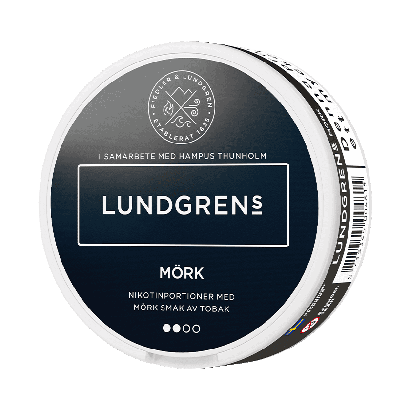 Lundgrens All White Lundgrens Mörk All White Normal – nikotinpåsar
