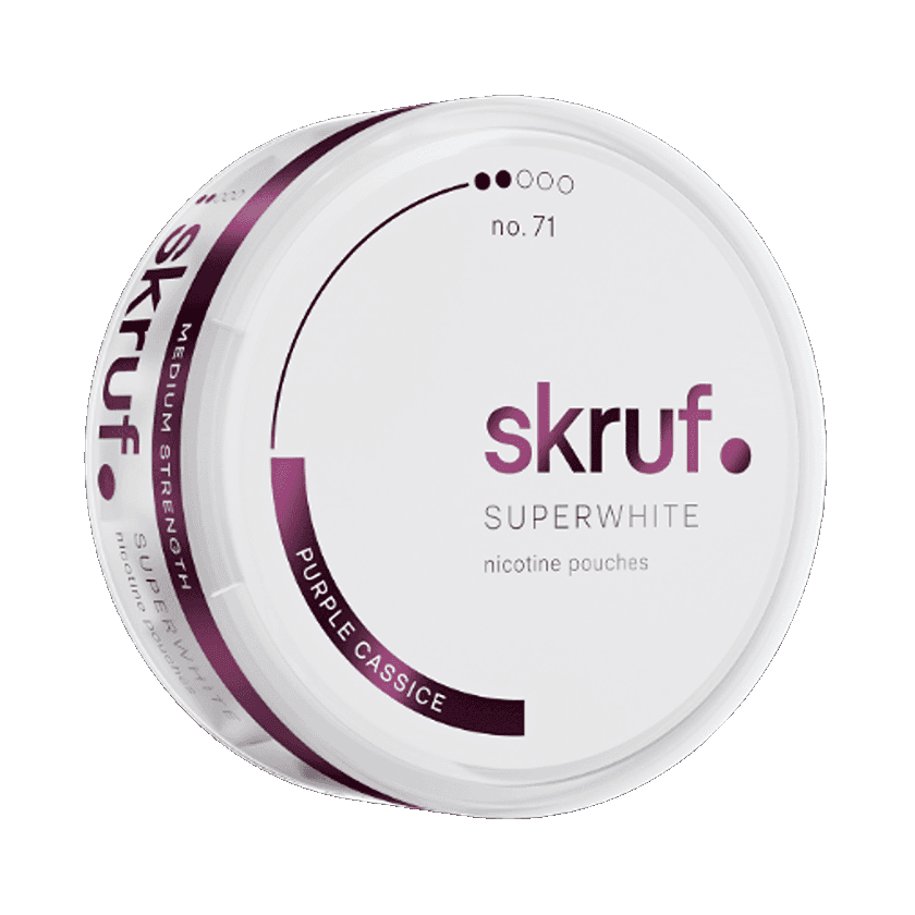 Skruf Super White Skruf Superwhite No.71 Purple Cassice – nikotinpåsar