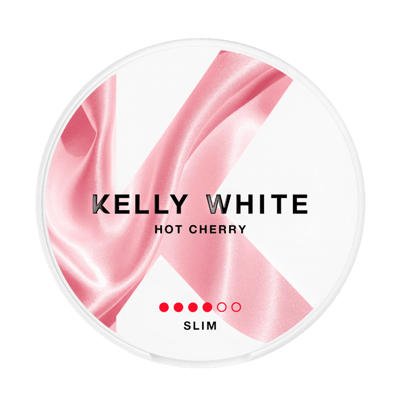 Kelly White Kelly White Hot Cherry Slim 4 Extra Strong – nikotinpåsar