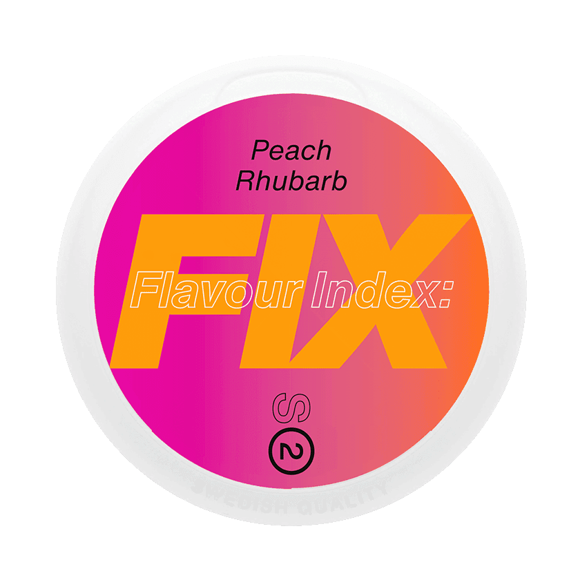 FIX Peach Rhubarb S2 - nikotinpåsar
