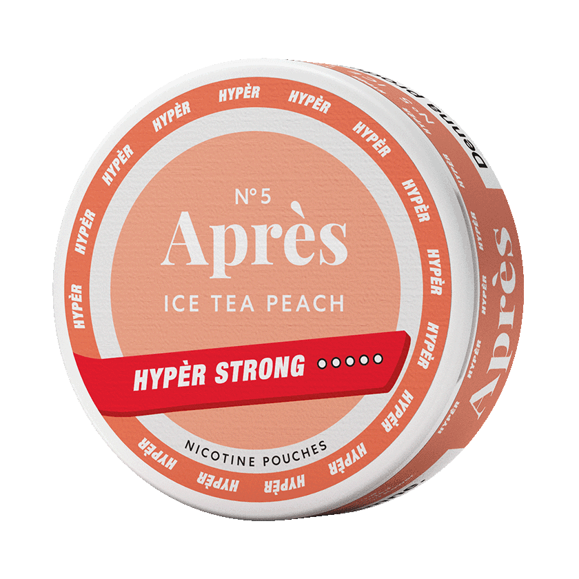 Après No.5 Ice Tea Peach Hypèr Strong - nikotinpåsar
