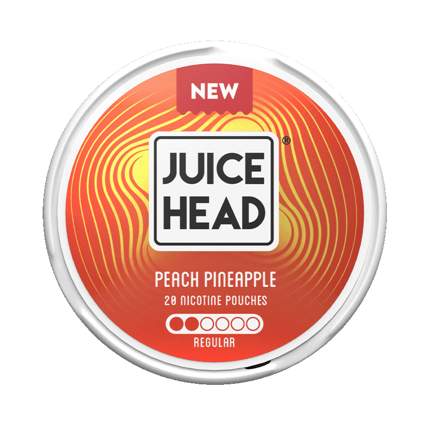 Juice Head Peach Pineapple 6mg Regular - nikotinpåsar
