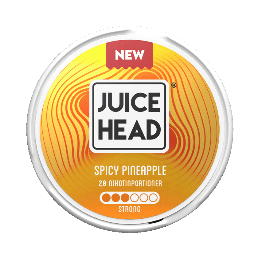 Juice Head Spicy Pineapple 9mg Strong - nikotinpåsar