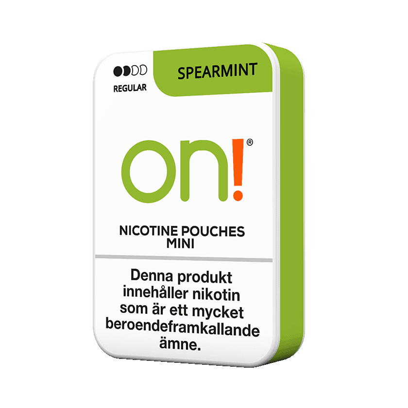 On! On! Spearmint Mini 3mg Regular Light – nikotinpåsar