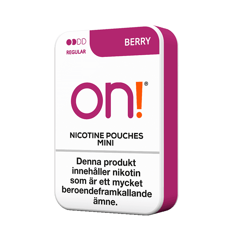 On! Berry Mini 3mg Regular - nikotinpåsar