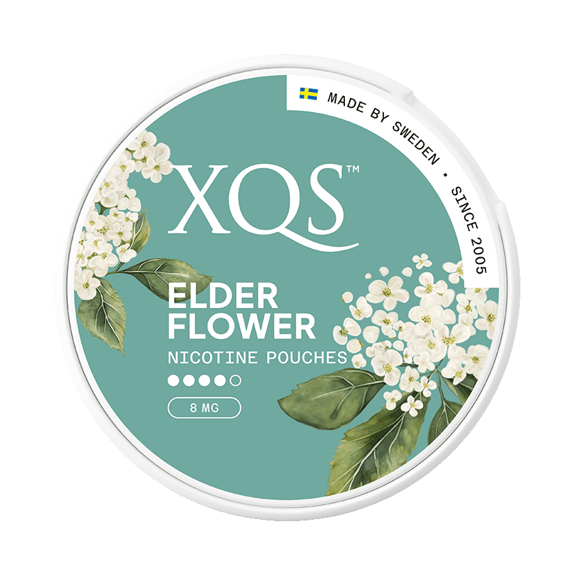 XQS Elderflower Slim Strong - nikotinpåsar