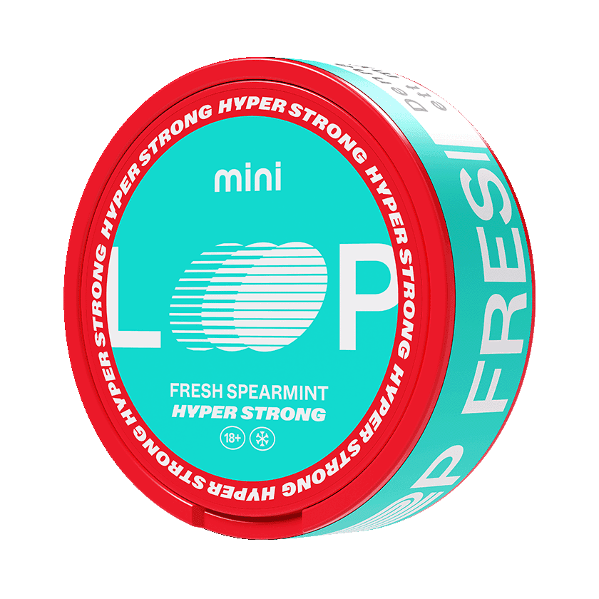 Loop Loop Fresh Spearmint Mini Hyper Strong Strong – nikotinpåsar
