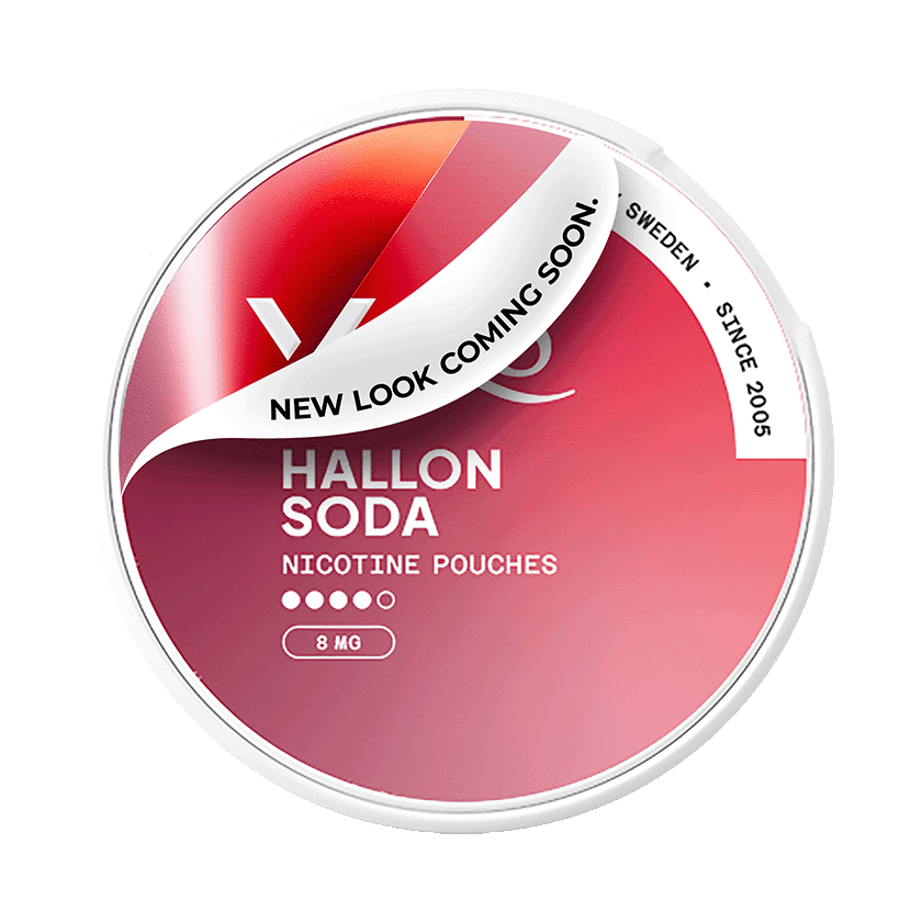 XQS Hallonsoda Slim Strong - nikotinpåsar